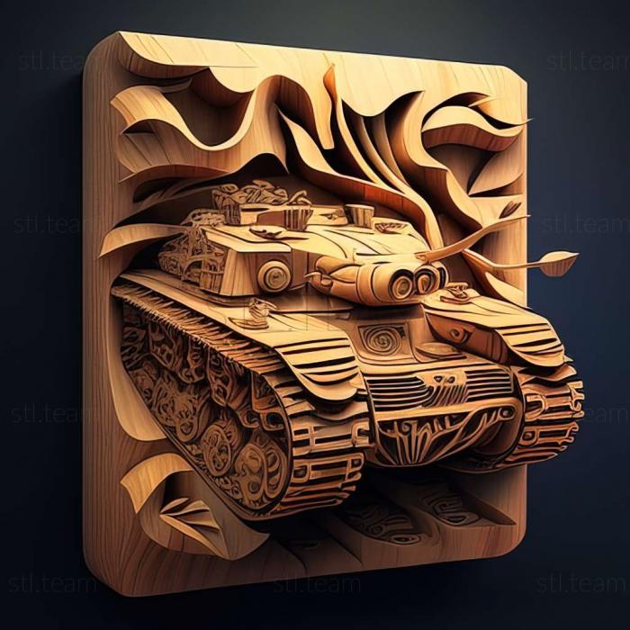 3D модель Игра бесконечные танки (STL)
